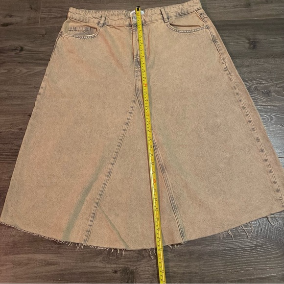 Zara overdyed denim midi skirt XXL - Picture 15 of 16